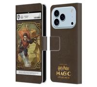 Head Case Designs Licenciado Oficialmente Harry Potter: Magic Awakened Harry Potter Card Characters Funda de Cuero Tipo Cartera Compatible con Apple iPhone 17 Pro