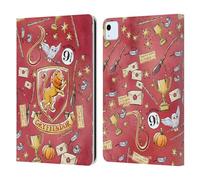 Head Case Designs Licenciado Oficialmente Harry Potter Patrón Gryffindor Reliquias de la Muerte XIII Carcasa de Cuero Tipo Libro Compatible con Apple iPad Air 2020/2022