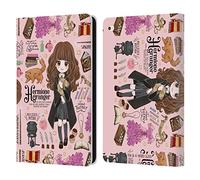 Head Case Designs Licenciado Oficialmente Harry Potter Patrón Hermione Reliquias de la Muerte XXXVII Carcasa de Cuero Tipo Libro Compatible con Apple iPad Air 2 (2014)