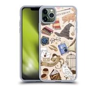 Head Case Designs Licenciado Oficialmente Harry Potter Patrón Hogwarts Reliquias de la Muerte XXXVII Funda de Gel [Grado Militar] Compatible con Apple iPhone 11 Pro MAX Y Compatible con MagSafe