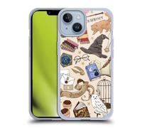Head Case Designs Licenciado Oficialmente Harry Potter Patrón Hogwarts Reliquias de la Muerte XXXVII Caso Funda de Gel Suave Compatible con Apple iPhone 14