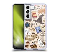 Head Case Designs Licenciado Oficialmente Harry Potter Patrón Hogwarts Reliquias de la Muerte XXXVII Caso Funda de Gel Suave Compatible con Samsung Galaxy S22 5G