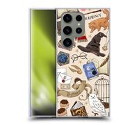 Head Case Designs Licenciado Oficialmente Harry Potter Patrón Hogwarts Reliquias de la Muerte XXXVII Caso Funda de Gel Suave Compatible con Samsung Galaxy S24 Ultra 5G