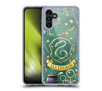 Head Case Designs Licenciado Oficialmente Harry Potter Patrón Slytherin Reliquias de la Muerte XIII Caso Funda de Gel Suave Compatible con Samsung Galaxy A13 5G (2021)