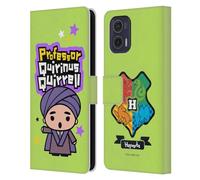 Head Case Designs Licenciado Oficialmente Harry Potter Quirinus Quirrell Reliquias de la Muerte XXXIII Carcasa de Cuero Tipo Libro Compatible con Motorola Moto G73 5G