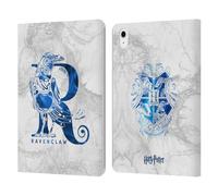 Head Case Designs Licenciado Oficialmente Harry Potter Ravenclaw Aguamenti Reliquias de la Muerte IX Carcasa de Cuero Tipo Libro Compatible con Apple iPad Air 2020/2022