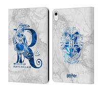 Head Case Designs Licenciado Oficialmente Harry Potter Ravenclaw Aguamenti Reliquias de la Muerte IX Carcasa de Cuero Tipo Libro Compatible con Apple iPad 10.9 (2022)
