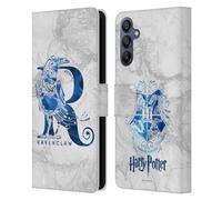 Head Case Designs Licenciado Oficialmente Harry Potter Ravenclaw Aguamenti Reliquias de la Muerte IX Carcasa de Cuero Tipo Libro Compatible con Samsung Galaxy A15