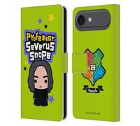 Head Case Designs Licenciado Oficialmente Harry Potter Severus Snape Reliquias de la Muerte XLV Funda de Cuero Tipo Cartera Compatible con Apple iPhone 17 Air
