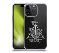Head Case Designs Licenciado Oficialmente Harry Potter Símbolo triángulo Reliquias de la Muerte XIV Carcasa rígida Compatible con Apple iPhone 15 Pro