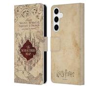Head Case Designs Licenciado Oficialmente Harry Potter The Marauder's Map Prisionero de Azkaban II Carcasa de Cuero Tipo Libro Compatible con Samsung Galaxy S24+ 5G