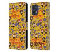 Head Case Designs Licenciado Oficialmente Harry Potter Travesuras gestionadas Reliquias mortales I Carcasa de Cuero Tipo Libro Compatible con Motorola Moto G73 5G