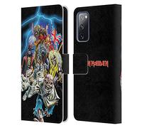 Head Case Designs Licenciado Oficialmente Iron Maiden Best of Beast Arte Carcasa de Cuero Tipo Libro Compatible con Samsung Galaxy S20 FE / 5G