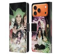 Head Case Designs Licenciado Oficialmente Justice League DC Comics #1 Group Arte cómico Oscuro Funda de Cuero Tipo Cartera Compatible con Apple iPhone 17 Pro MAX