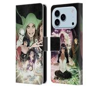Head Case Designs Licenciado Oficialmente Justice League DC Comics #1 Group Arte cómico Oscuro Funda de Cuero Tipo Cartera Compatible con Apple iPhone 17 Pro