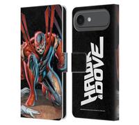 Head Case Designs Licenciado Oficialmente Justice League DC Comics #5 Hawk & Dove Teen Titans Comic Art Funda de Cuero Tipo Cartera Compatible con Apple iPhone 17 Air