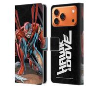 Head Case Designs Licenciado Oficialmente Justice League DC Comics #5 Hawk & Dove Teen Titans Comic Art Funda de Cuero Tipo Cartera Compatible con Apple iPhone 17 Pro MAX