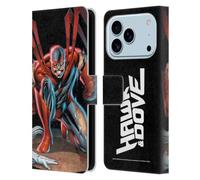 Head Case Designs Licenciado Oficialmente Justice League DC Comics #5 Hawk & Dove Teen Titans Comic Art Funda de Cuero Tipo Cartera Compatible con Apple iPhone 17 Pro