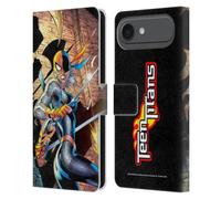 Head Case Designs Licenciado Oficialmente Justice League DC Comics #57 Ravager Teen Titans Comic Art Funda de Cuero Tipo Cartera Compatible con Apple iPhone 17 Air