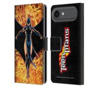 Head Case Designs Licenciado Oficialmente Justice League DC Comics #8 Raven Teen Titans Comic Art Funda de Cuero Tipo Cartera Compatible con Apple iPhone 17 Air