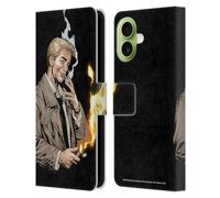 Head Case Designs Licenciado Oficialmente Justice League DC Comics Constantine #0 Arte cómico Oscuro Funda de Cuero Tipo Cartera Compatible con Apple iPhone 17