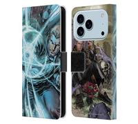 Head Case Designs Licenciado Oficialmente Justice League DC Comics Constantine #1 Arte cómico Oscuro Funda de Cuero Tipo Cartera Compatible con Apple iPhone 17 Pro
