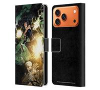 Head Case Designs Licenciado Oficialmente Justice League DC Comics Constantine and Zatanna Arte cómico Oscuro Funda de Cuero Tipo Cartera Compatible con Apple iPhone 17 Pro MAX