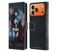 Head Case Designs Licenciado Oficialmente Justice League DC Comics Zatanna Futures End #1 Arte cómico Oscuro Funda de Cuero Tipo Cartera Compatible con Apple iPhone 17 Pro MAX