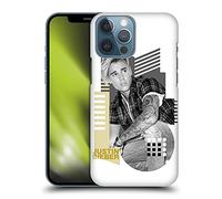 Head Case Designs Licenciado Oficialmente Justin Bieber Collage Geométrico Calendario Propósito B&N Carcasa rígida Compatible con Apple iPhone 13 Pro MAX