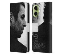 Head Case Designs Licenciado Oficialmente Liam Gallagher C'mon You Know Album Gráficos Funda de Cuero Tipo Cartera Compatible con Apple iPhone 17
