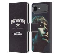 Head Case Designs Licenciado Oficialmente Liam Gallagher R 'N' R Star Gráficos Funda de Cuero Tipo Cartera Compatible con Apple iPhone 17 Air