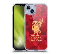 Head Case Designs Licenciado Oficialmente Liverpool Football Club Inicio Rojo Camuflaje Digital Caso Funda de Gel Suave Compatible con Apple iPhone 14 Plus