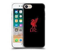 Head Case Designs Licenciado Oficialmente Liverpool Football Club Logotipo Rojo En Negro pájaro de hígado Caso Funda de Gel Suave Compatible con Apple iPhone 7/8 / SE 2020 & 2022