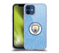 Head Case Designs Licenciado Oficialmente Manchester City Man City FC Casa 2020/21 Kit de Insignias Carcasa de Gel de Silicona Compatible con Apple iPhone 12 / iPhone 12 Pro