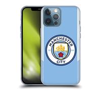 Head Case Designs Licenciado Oficialmente Manchester City Man City FC Casa Badge Kit 2017/18 Caso Funda de Gel Suave Compatible con Apple iPhone 13 Pro MAX