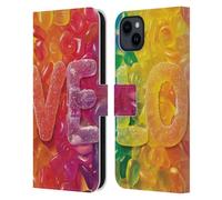 Head Case Designs Licenciado Oficialmente Michael David Ward El Amor Es Dulce Fantasía Y Caprichoso Funda de Cuero Tipo Cartera Compatible con Apple iPhone 15 Plus