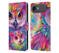 Head Case Designs Licenciado Oficialmente Michael David Ward El Búho Te Amará para Siempre Animales Funda de Cuero Tipo Cartera Compatible con Apple iPhone 17 Air