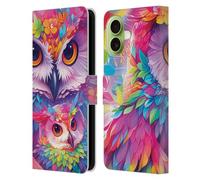 Head Case Designs Licenciado Oficialmente Michael David Ward El Búho Te Amará para Siempre Animales Funda de Cuero Tipo Cartera Compatible con Apple iPhone 17