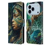 Head Case Designs Licenciado Oficialmente Michael David Ward Espíritu Arte Psicodélico Funda de Cuero Tipo Cartera Compatible con Apple iPhone 17 Pro
