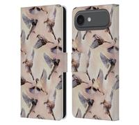 Head Case Designs Licenciado Oficialmente Micklyn Le Feuvre Vuelo del gorrión Animales Funda de Cuero Tipo Cartera Compatible con Apple iPhone 17 Air