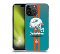 Head Case Designs Licenciado Oficialmente NFL Casco Logotipo de Miami Dolphins Carcasa rígida Compatible con Apple iPhone 15 Pro MAX