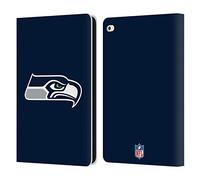 Head Case Designs Licenciado Oficialmente NFL Claro Logotipo de Seattle Seahawks Carcasa de Cuero Tipo Libro Compatible con Apple iPad Air 2 (2014)