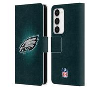 Head Case Designs Licenciado Oficialmente NFL LED Obra de Arte Philadelphia Eagles Carcasa de Cuero Tipo Libro Compatible con Samsung Galaxy S23 5G