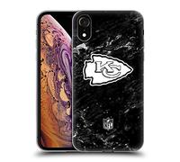 Head Case Designs Licenciado Oficialmente NFL Mármol Obras de Arte de Kansas City Chiefs Caso Funda de Gel Suave Compatible con Apple iPhone XR