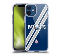 Head Case Designs Licenciado Oficialmente NFL Rayas Logo de los Patriotas de Nueva Inglaterra Caso Funda de Gel Suave Compatible con Apple iPhone 12 Mini