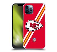 Head Case Designs Licenciado Oficialmente NFL Rayas Logotipo de Kansas City Chiefs Carcasa rígida Compatible con Apple iPhone 12 / iPhone 12 Pro