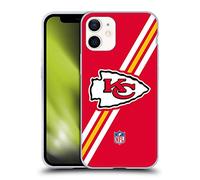 Head Case Designs Licenciado Oficialmente NFL Rayas Logotipo de Kansas City Chiefs Caso Funda de Gel Suave Compatible con Apple iPhone 12 Mini