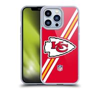 Head Case Designs Licenciado Oficialmente NFL Rayas Logotipo de Kansas City Chiefs Caso Funda de Gel Suave Compatible con Apple iPhone 13 Pro