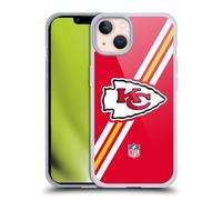 Head Case Designs Licenciado Oficialmente NFL Rayas Logotipo de Kansas City Chiefs Caso Funda de Gel Suave Compatible con Apple iPhone 13