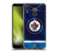 Head Case Designs Licenciado Oficialmente NHL Jersey Jets Winnipeg Carcasa de Gel de Silicona Compatible con Huawei Y7 (2019)